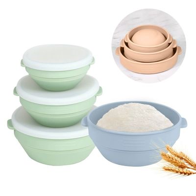 ราคาดี Upgraded Silicone Sourdough Bread Proofing Basket With Handles - Reinforced Rim Support, 9 Inch Round Foldable Bowls For Sourdough Bread Baking, Oven & Dishwasher Safe-BPA Free ออนไลน์