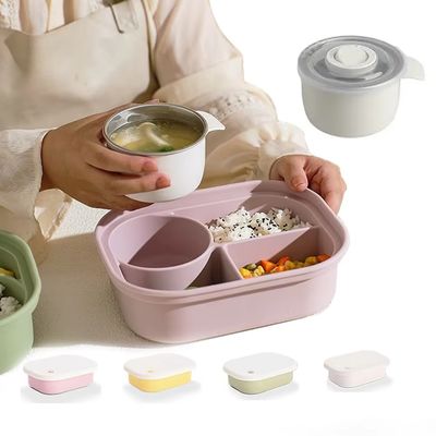 ราคาดี Premium Stainless Steel & Silicone Lunch Set For Kids And Families – 4-in-1 Combo With Bento Box, Bottle, Snack Cup, And Animal Cutlery Wholesale ออนไลน์