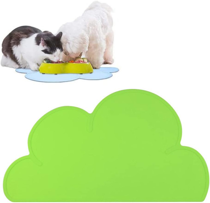 ราคาดี สีซิลิโคน อาหารเลี้ยงสัตว์เลี้ยง สุนัขแมว Placemat Mat กับขอบสูงขึ้น กันลื่น น้ํา Pet Bowl Mats Pet Food Tray ออนไลน์