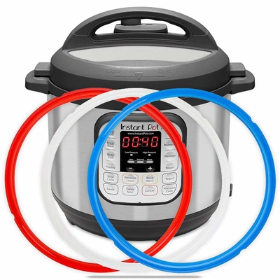 ซิลิโคน Instant Pot 2 Pack ปิดวงแหวน 3 QT 5QT 6QT 8QT สําหรับ 6 Qt Power Cooker ปิดหม้อภายใน