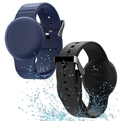 เด็กกันน้ํา ซิลิโคน แอร์แท็ก แบรนเซลท์ แขนข้อมือ แรงเบา GPS Tracker Holder สําหรับแอปเปิ้ล