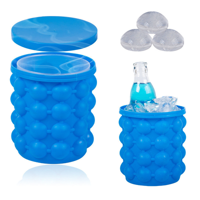 ซิลิโคนไอซ์ถัง ไอซ์คัพ ด้วยฝาปลดง่าย ไอซ์คิวบ์ Mold Ice Trays Ice Cube Maker สําหรับเครื่องดื่มวิสกี้ค็อกเทล