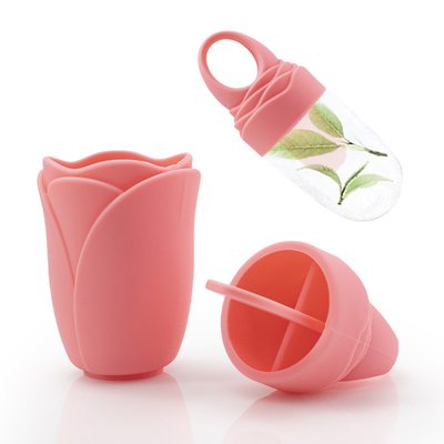 โครงการบําบัดความหนาว Ice Cup Mold เครื่องมือนวด ซิลิโคน Ice Cube สําหรับอาการบวม / แก้ปวด