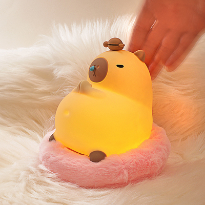 ไฟกลางคืน Capybara สําหรับเด็ก 16 สีเปลี่ยนเด็ก ไฟกลางคืนสําหรับห้องเด็ก แบตเตอรี่พกพา ไฟกลางคืนการเลี้ยงเด็ก