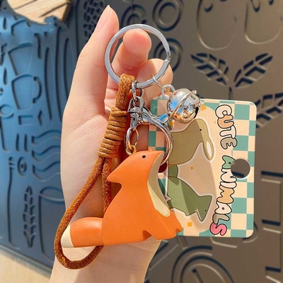 คาวาวายอานิเมะน่ารัก Keychains ซิลิโคนอ่อน Keychain อุปกรณ์เสริมสําหรับผู้หญิง สาว Backpack