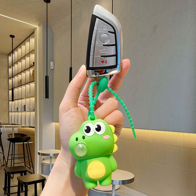 ซิลิโคนอ่อนคาร์ตูน Keychain อุปกรณ์เสริมที่สมบูรณ์แบบสําหรับ Wristlets ผู้หญิง