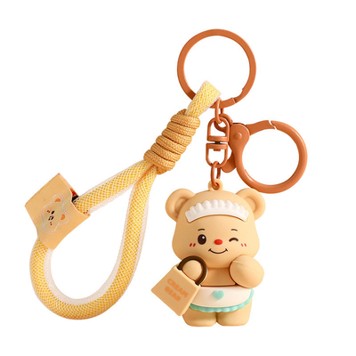 ซิลิโคนอ่อนคาร์ตูน Keychain สําหรับผู้หญิงสาว ไม่มีรสชาติ สํานักงาน / โรงเรียน / ส่วนตัว