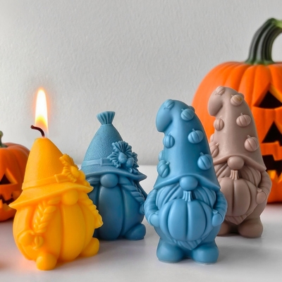 พลาตินัม ซิลิโคนคริสต์มาส Gnome แสงเทียน